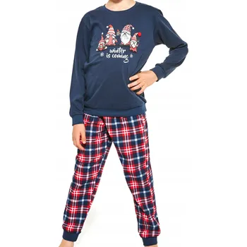 Chlapecké pyžamo Cornette pyžamo modré velikost 128