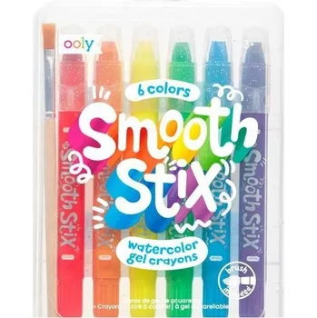 Pastelka Akvarelové gelové Pastelky SMOOTH STIX 6 ks OOLY