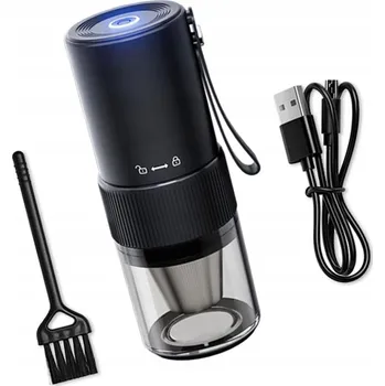 Mlýnek na kávu Dobíjecí přenosný mlýnek na kávu - 30L, 20W, 2000mAh, automatické vypnutí, kompaktní