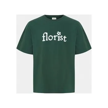 Solid Pánské tričko zelené 21108143