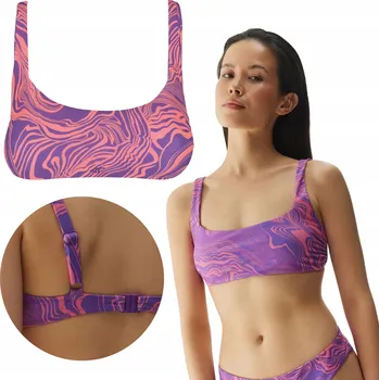 Podprsenka Dámský bikinový top s podprsenkou 4F růžový, velikost vel.