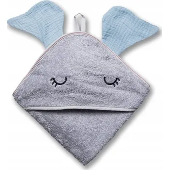 Deka s kapucí Hi Little One 100 x 100 cm modrá