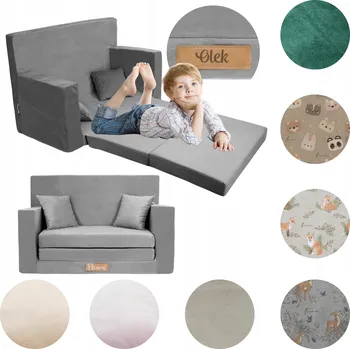 Pohovka Dětské křeslo Flumi Rozkládací pěnová pohovka, vícebarevná