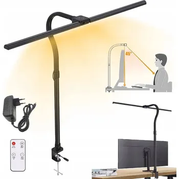 Lampička Rýsovací lampa stolní LED dvojitá silná + nabíječka 24W