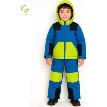 Chlapecká bunda Chlapecká zimní bunda + lyžařské kalhoty Kugo PG25001 modrá
