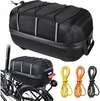 brašna na kolo Cyklistická brašna zadní Gearox KOŠÍK NA KOLO ZADNÍ S ODRAZKOU ČERNÁ 10 l