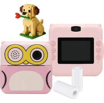 MINI TERMOTISKÁRNA FOTOAPARÁT PRO OKAMŽITÉ FOTKY FOTUŠ DĚTI RŮŽOVÁ + DÁREK D2