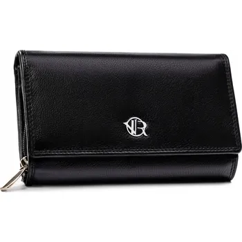 Peněženka Dámská kožená peněženka RFID klasická černá pravá kůže ROVICKY