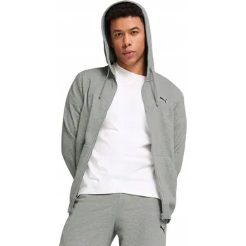 Pánská mikina Mikina Puma Essentials Fleece šedá pánská s kapucí (68259003) - L