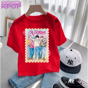 KPop Demon Hunters (Lovkyně démonů) KPop Demon Hunters dětské tričko s potiskem - Saja Boys Barva: červená (5), Velikost: 100