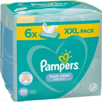 Dětská kosmetika Pampers Vlhčené ubrousky Fresh Clean 6x80 ks