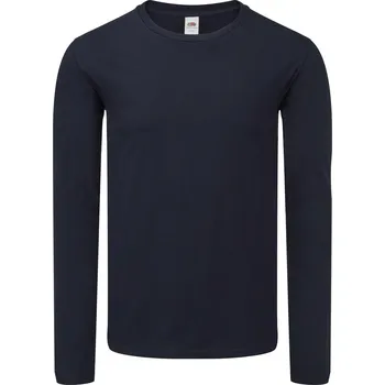 Pánské tričko Tričko pánské Iconic s dlouhým rukávem Deep Navy vel. L