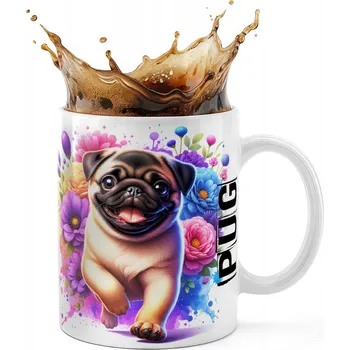 KERAMICKÝ HRNEK 330ML S POTISKEM - PES PSI PESEK PLEMENO MOP PUG
