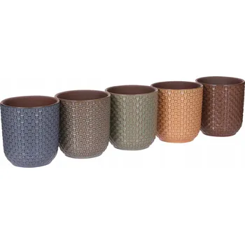 Květináč Květináč keramika vícebarevný Edelman 13,5 cm x 12,5 x 13,5 cm