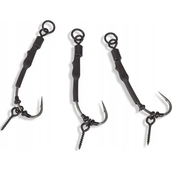 Rybářský háček Kaprový háček Anaconda s protihrotem, velikost 8, 3 ks