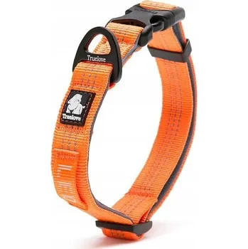 Obojek pro psa Materiálový obojek pro psa s odrazkou Truelove vel. M