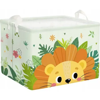 Úložný box Krabička s košem na hračky s motivem lva, skládací, voděodolná, 35x30 pro děti