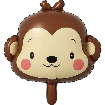 Balónek Fóliový balónek ve tvaru opice, 57" 49 cm.