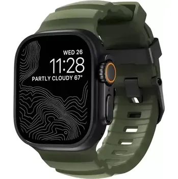 Řemínek na hodinky Nomad Rocky Point Band řemínek pro Apple Watch 49/46/45/44/42mm black/forest (NM014797858)