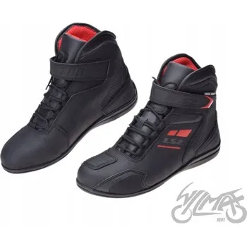 Moto bunda MOTO BOTY LS2 GARRA MAN WP ČERNÁ ČERVENÁ 42