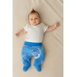 Baby Service Zimní polodupačky wellsoft svítící raketa modré Vel. 62