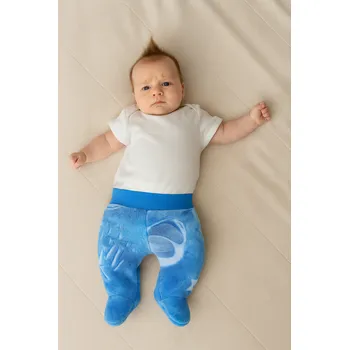 Dupačky Baby Service Zimní polodupačky wellsoft svítící raketa modré Vel. 62