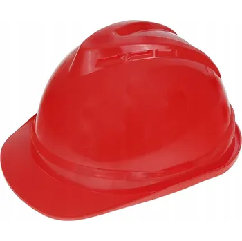 Pracovní přilba Ochranná přilba červená norma EN 397 čtyřbodové uchycení ADR10 9H