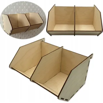 Úložný box Dvoukomorový kontejner/organizér na děrovanou desku IKEA SKADIS - Velký