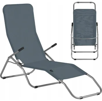 Zahradní lehátko Lehátko Nils Camp šedé ocel