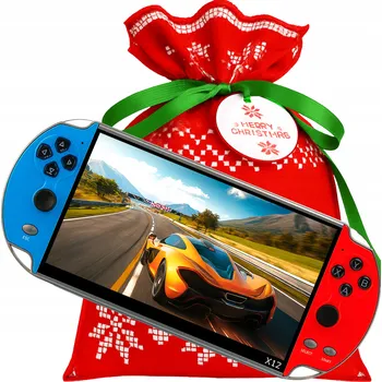 Herní konzole Přenosná retro herní konzole X12, 5.1" displej, 8GB, s velkým množstvím her a funkcí