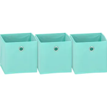 Úložný box Sada 3 organizérů 20x20x20 cm skládací úložné boxy, námořnická modř