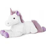 Plyšový jednorožec 155 cm bílý/fialový
