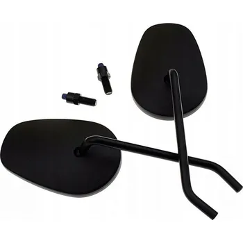 Zrcátko pro motocykl UNIVERZÁLNÍ ZPĚTNÁ ZRCÁTKA ČERNÁ MATNÁ M10 KAWASAKI (12186)