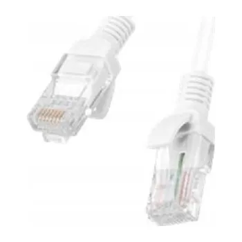 Datový kabel Patchcord Lanberg UTP kat.5e 0,5 m bílý