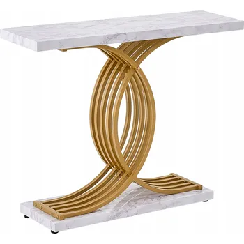 Konferenční stolek Úzký konzolový stolek 100x30x81 cm, úzký stolek do předsíně