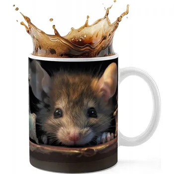 KERAMICKÝ HRNEK 330ML S POTISKEM - ZVÍŘATA MYŠ MYŠKA