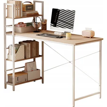 Psací stůl Obdélníkový psací stůl Rebiko 120 x 44 x 76 cm, světlý dub, dub sonoma světlý