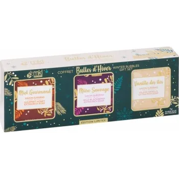 Kosmetická sada MKL Green Nature sada tuhé mýdlo VANILKA 100g + tuhé mýdlo DIVOKÁ OSTRUŽINA 100g + tuhé mýdlo MED 100g