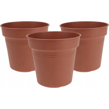 Květináč Hnědý plast Květináč Koopman 17 cm x 17 x 15,5 cm