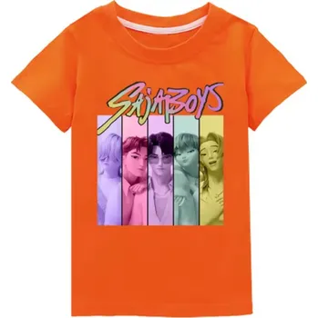 KPop Demon Hunters (Lovkyně démonů) KPop Demon Hunters dětské tričko s potiskem - Saja Boys Barva: Oranžová, Velikost: 160