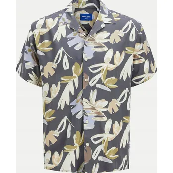 Jack&Jones pánská košile casual JACK&JONES-12271111 krátký rukáv volný střih viskóza velikost L