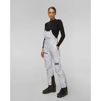 Snowboardové kalhoty Bílé Dámské Lyžařské Kalhoty Helly Hansen Powderqueen Bib Pant 65643-854