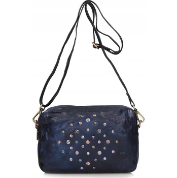 Kabelka Kabelka přes rameno z pravé kůže hnědá