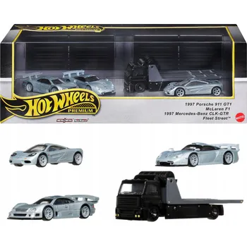 autíčko Hot Wheels Premium diorama – sada 4 autíček JBM07