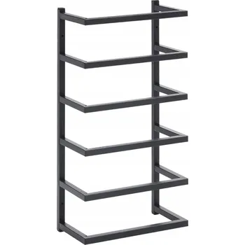 Držák na ručník Stojan na ručníky, černý, 24x12x48 cm, ocelový