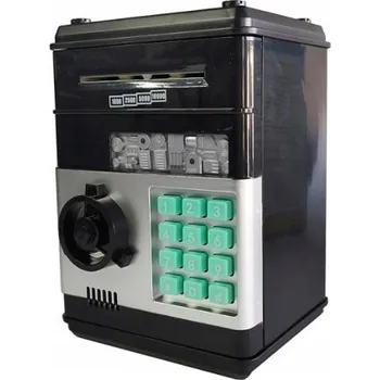 Pokladnička POKLADNIČKA SEF PRO DĚTI I DOSPĚLÉ NA PENÍZE BANKOVKY BANKOMAT NA PIN