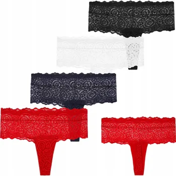 Kalhotky 4 x Kalhotky Dámské kalhotky zakončené krajkou Sexy bavlněné MORAJ XL