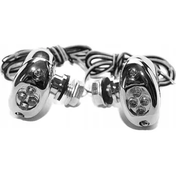 Osvětlení pro motocykl CHROMOVANÉ LED SMĚROVKY (BLINKRY) (6284)