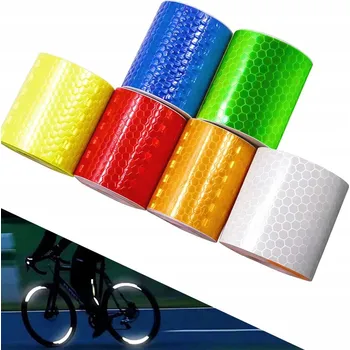 6x Reflexní páska Samolepicí Konturová Role 3M Výstražná 5cm