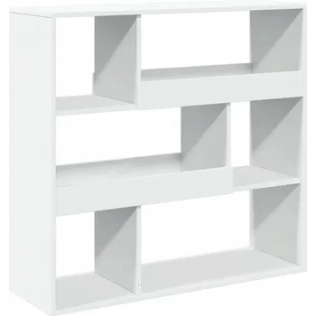 Knihovna Regál/přepážka, bílý, 100x33x94,5 cm, dřevotříska